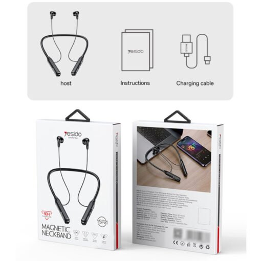 Auriculares YESIDO YSP21 Bluetooth 5.3 com faixa de pescoço - Image 6