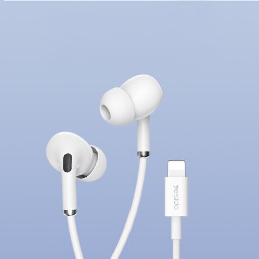 Fones De Ouvido Yesido Yh52 Com Microfone Branco Lightning - Image 3